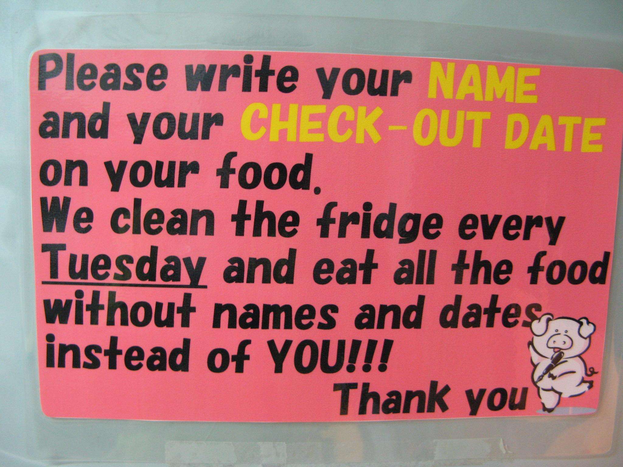 label your food